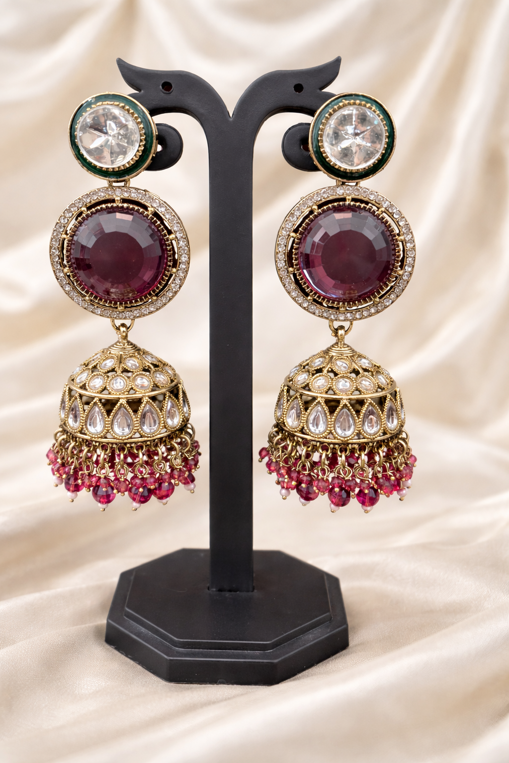The Jahanara Royal Deep-Ruby & Pearl Choker Set
