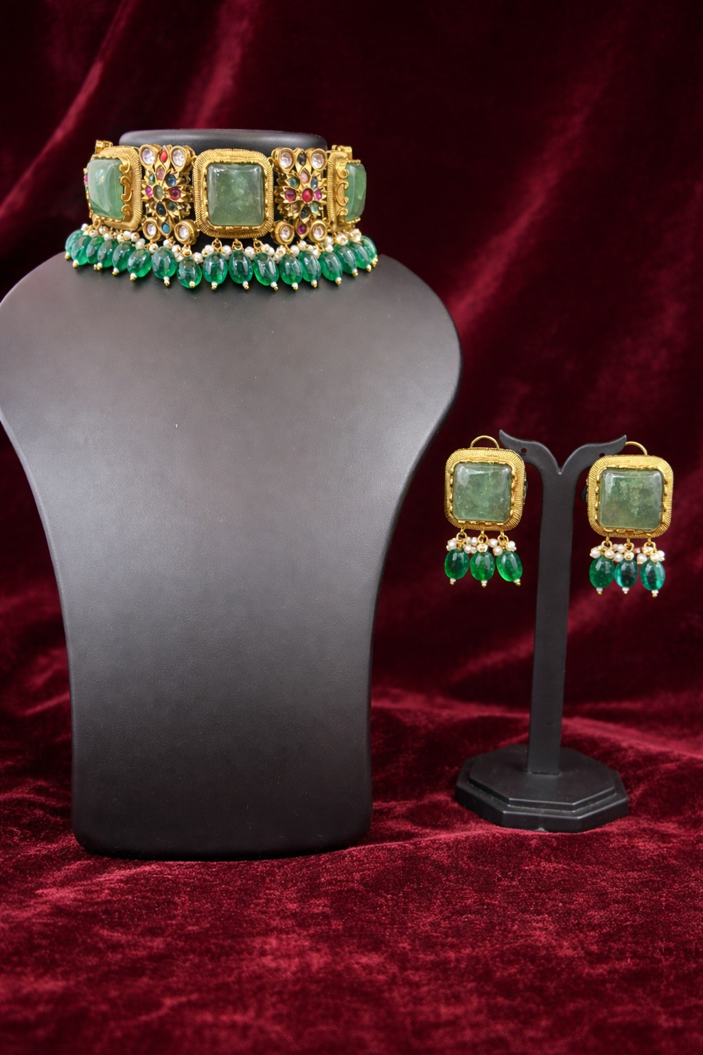 Mint & Gold Heritage Choker Set