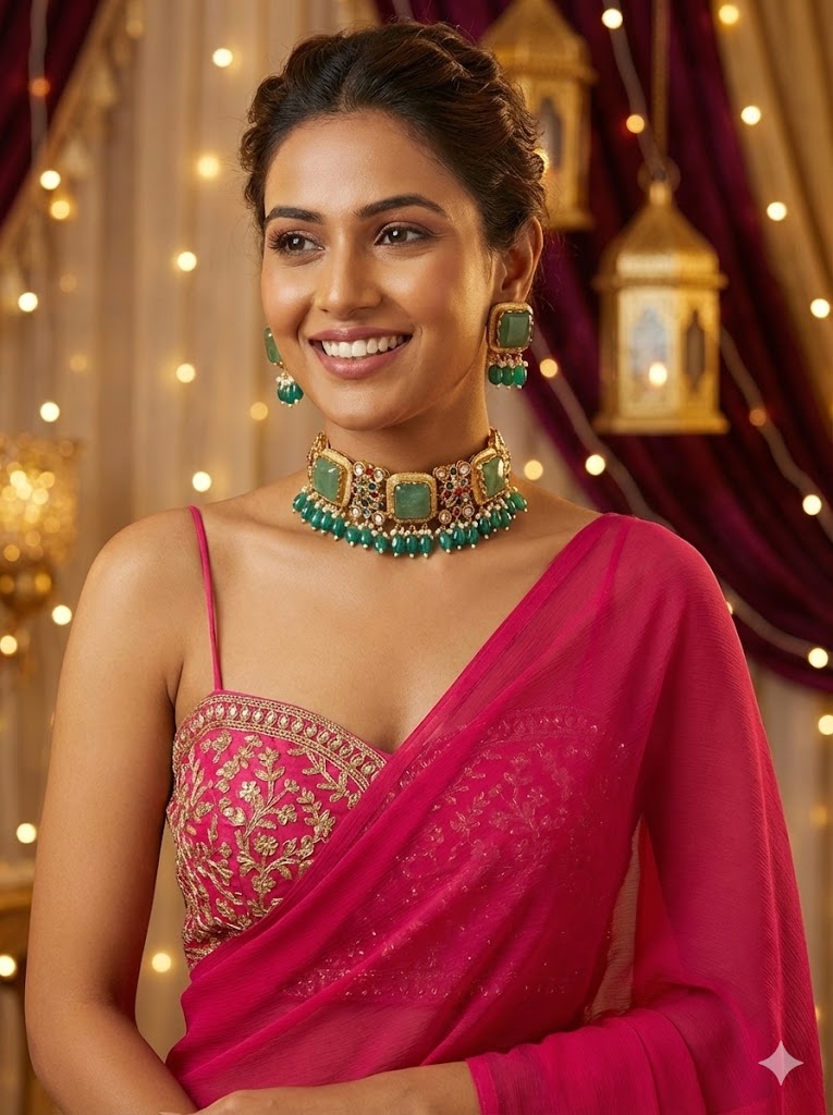 Mint & Gold Heritage Choker Set