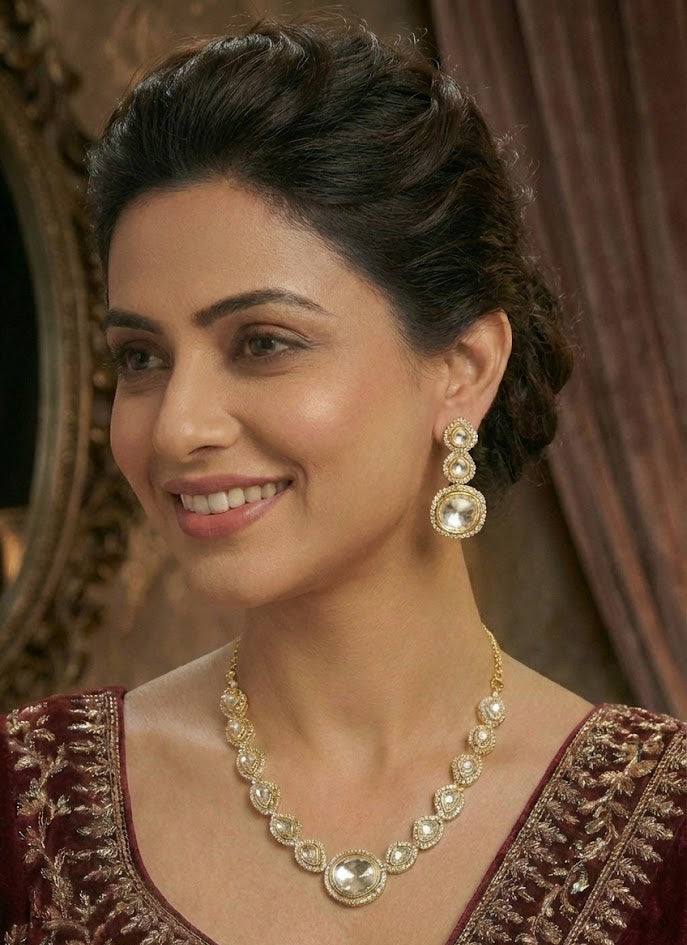 The Vanya Geometric Polki Set