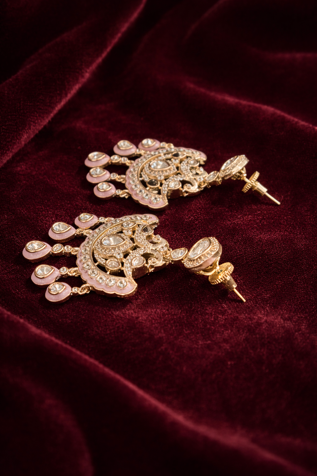 The Zarina Royal Chandbalis -  Pink